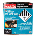 Image du produit : Meuleuse Makita Ø 125mm XGT 40 Volts MAX Lithium (Li-Ion) - 4 Ah - filetage M14 | GA029GM201