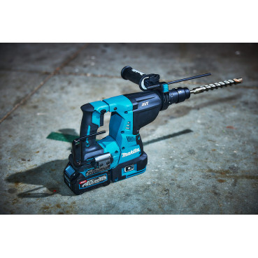 Perforateur burineur Makita SDS-Plus XGT 40 Volts MAX Lithium (Li-Ion) - XGT - SDS-Plus - 28mm - 2,9 J - force de frappe 2,9 joules - poids 3,6kg | HR002GM202