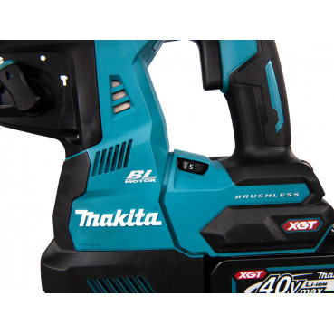 Perforateur burineur Makita SDS-Plus XGT 40 Volts MAX Lithium (Li-Ion) - XGT - 4 Ah - 28mm - force de frappe 2,9 joules - poids 2,58kg | HR004GM201