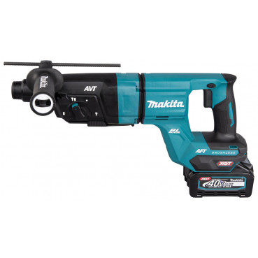 Perforateur burineur Makita SDS-Plus XGT 40 Volts MAX Lithium (Li-Ion) - 4 Ah - 3 J - force de frappe 3 joules - poids 3,1kg | HR007GM201