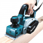 Image du produit : Rabot à bois électrique Makita 82mm - 620 Watts - profondeur rabotage 2,5mm | KP0800J