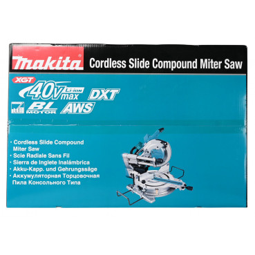 Scie à onglet radiale Makita XGT 40 Volts MAX - sans fil Lithium (Li-Ion) - Ø 260mm - (Produit seul) - poids 27,2kg | LS004GZ01