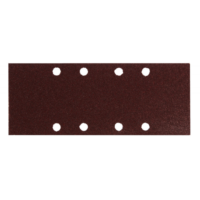 Feuille rectangulaire abrasive 93x230mm - 4 + 4 trous - longueur totale 230mm - largeur 93mm - grain 40 - 10 pièce(s) Makita | P-31837