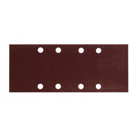 Feuille rectangulaire abrasive 93x230mm - 4 + 4 trous - longueur totale 230mm - largeur 93mm - grain 80 - 10 pièce(s) Makita | P-31859