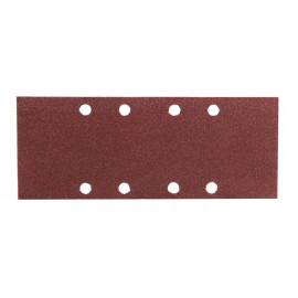 Feuille rectangulaire abrasive 93x230mm - 4 + 4 trous - longueur totale 230mm - largeur 93mm - grain 100 - 10 pièce(s) Makita | P-31865