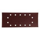 Image du produit : Feuille rectangulaire abrasive 115x280mm - 5 + 5 + 2 + 2 trous - longueur totale 280mm - largeur 115mm - grain 100 - 10 pièce(s) Makita | P-33037