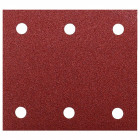 Image du produit : Feuille rectangulaire abrasive 114x102mm - 3 + 3 trous - Auto-agrippant - longueur totale 114mm - grain 150 - 10 pièce(s) Makita | P-33130