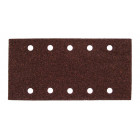 Image du produit : Feuille rectangulaire abrasive 115x229mm - 5 + 5 trous - Auto-agrippant - longueur totale 229mm - largeur 115mm - grain 40 - 10 pièce(s) Makita | P-33174