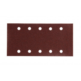 Feuille rectangulaire abrasive 115x229mm - 5 + 5 trous - Auto-agrippant - longueur totale 229mm - largeur 115mm - grain 60 - 10 pièce(s) Makita | P-33180