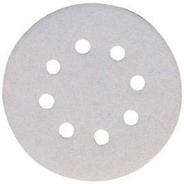 Disque abrasif Ø 125mm auto-agrippant 8 trous (multimatériaux) - grain 180 - 10 pièce(s) Makita | P-33392