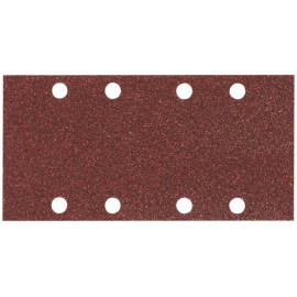 Feuille rectangulaire abrasive 93x185mm - 4 + 4 trous - Auto-agrippant - longueur totale 185mm - largeur 93mm - grain 180 - 10 pièce(s) Makita | P-35916