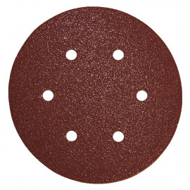 Disque abrasif Ø 150mm auto-agrippant 6 trous (bois/métal) - grain 80 - 10 pièce(s) Makita | P-37493