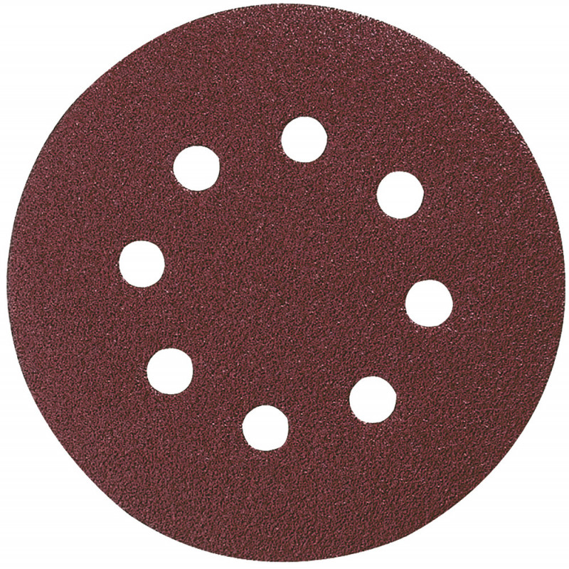 Disque abrasif Ø 125mm auto-agrippant 8 trous (bois/métal) - grain 100 - 10 pièce(s) Makita | P-43561