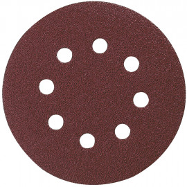 Disque abrasif Ø 125mm auto-agrippant 8 trous (bois/métal) - grain 180 - 10 pièce(s) Makita | P-43583