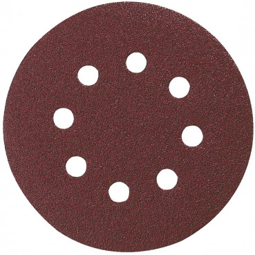 Disque abrasif Ø 125mm auto-agrippant 8 trous (bois/métal) - grain 320 - 10 pièce(s) Makita | P-43608