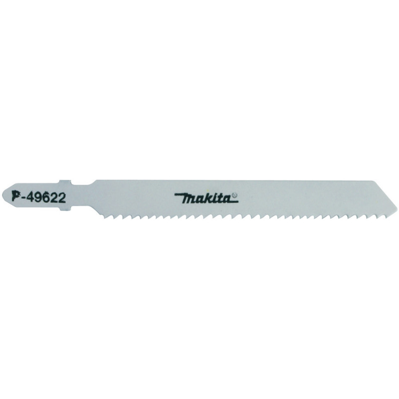 Lame Bi-Métal longue durée de vie pour coupe métal et bois avec clous - 5 pièce(s) - lame HSS - longueur totale 100mm Makita | P-49622