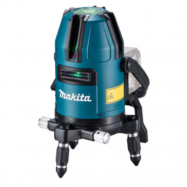 Laser multilignes Makita sans fil avec Laser vert à nivellement automatique - 4 lignes verticales et une horizontale, 12 Volts MAX - 10m - IP54 | SK40GDZ