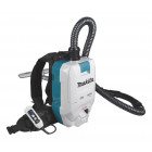 Image du produit : Aspirateur Makita dorsal XGT 40 Volts MAX Lithium (Li-Ion) - (Produit seul) - capacité sac poussière 1,5 - 2 litres - poids 4,1kg | VC008GZ