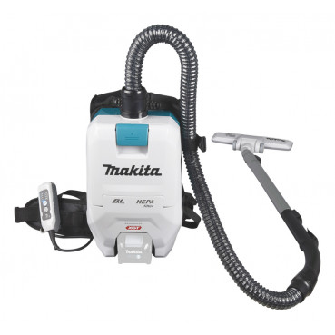 Aspirateur Makita dorsal XGT 40 Volts MAX Lithium (Li-Ion) - (Produit seul) - capacité sac poussière 1,5 - 2 litres - poids 4,1kg | VC008GZ