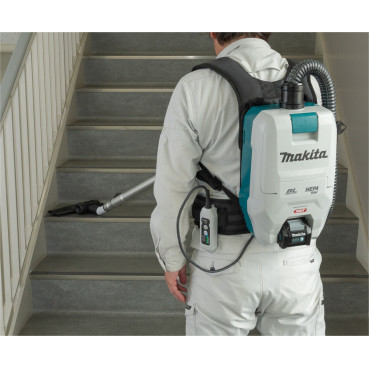 Aspirateur Makita dorsal XGT 40 Volts MAX Lithium (Li-Ion) - (Produit seul) - capacité sac poussière 1,5 - 2 litres - poids 4,1kg | VC008GZ