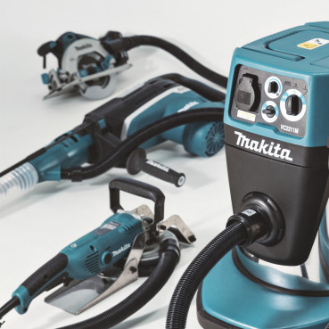 Aspirateur Makita 22 litres 1 050 Watts - 220 mbar - kit d'accessoires - 1050 Watts - capacité réservoir poussière 22 litres | VC2211MX1