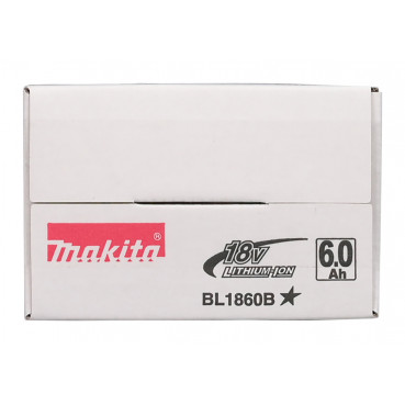 Batterie Makita Makstar Lithium (Li-Ion) 18 Volts - sans fil / 6 Ah - BL1860B ( témoin de charge intégré ) - poids 0,66kg | 197422-4