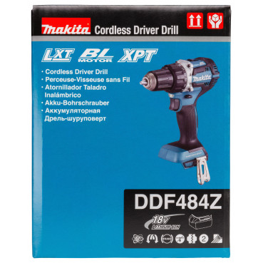 Perceuse visseuse Makita LXT 18 Volts - sans fil Lithium (Li-Ion) - Ø 13mm - (Produit seul) | DDF484Z