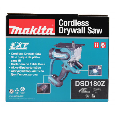 Scie sauteuse Makita spéciale placo LXT 18 Volts - sans fil Lithium (Li-Ion) - (Produit seul) | DSD180Z