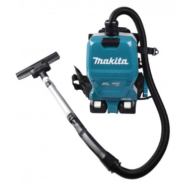 Aspirateur Makita dorsal LXT 36 Volts 2 x 18 Volts - sans fil Lithium (Li-Ion) - 110 mbar - (Produit seul) - capacité sac poussière 2 litres | DVC261ZX14