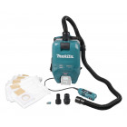 Image du produit : Aspirateur Makita à dos XGT 40 Volts MAX - sans fil Lithium (Li-Ion) - AWS - (Produit seul) - capacité sac poussière 2 litres | VC009GZ01