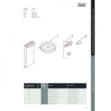 Lame d'eau inox WATERFALL - 30 cm OASE | ZBR47670