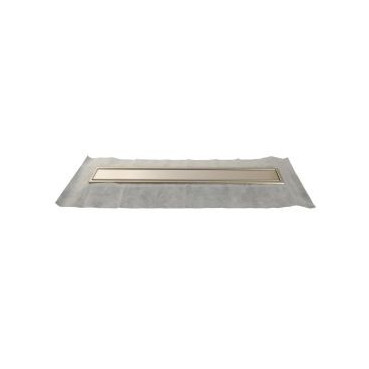 Caniveau de douche pour grille 70 mm avec grille réversible diamètre Ø 40mm - largeur 138mm - longueur 780mm Nicoll | 0205506