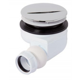 Bonde vidage Nicoll - Pour receveur de douche grès - Diamètre 40 mm - Bonde  60 mm - Plastique et Inox