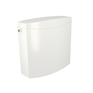 9300 - Reservoir semi bas 2 volumes blanc - largeur 137mm - longueur 420mm Nicoll | 0704010