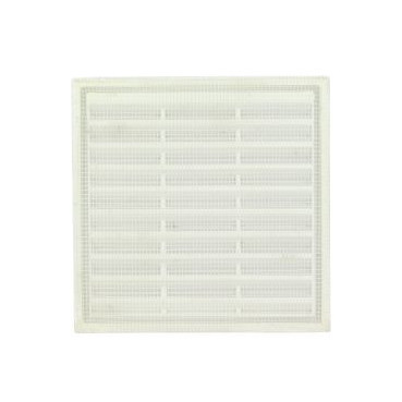 Grille de ventilation pour carrelage avec moustiquaire - hauteur 108mm - longueur 108mm couleur Blanc Nicoll | 118