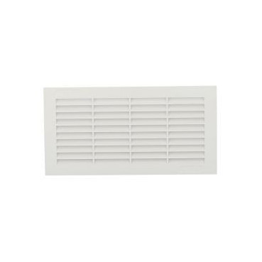 Grille de ventilation pour carrelage avec moustiquaire - hauteur 118mm - longueur 228mm couleur Blanc Nicoll | 1218