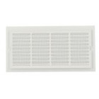 Image du produit : Grille de ventilation pour carrelage avec moustiquaire - hauteur 118mm - longueur 228mm couleur Blanc Nicoll | 1218