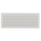 Image du produit : Grille de ventilation à visser ou à coller classique rectangulaire - hauteur 120mm - largeur 299mm couleur Blanc Nicoll | 1B161