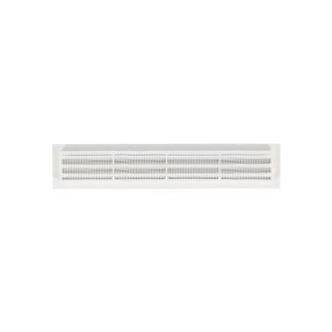 Grille de ventilation à visser ou à coller classique rectangulaire - hauteur 60mm - largeur 305mm couleur Blanc Nicoll | 1B512D