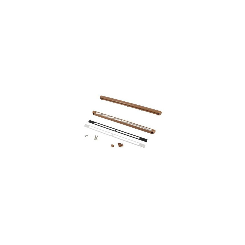 Kit universel entrée d'air autoréglable pour menuiseries couleur Marron bois clair Nicoll | 1EAHFC