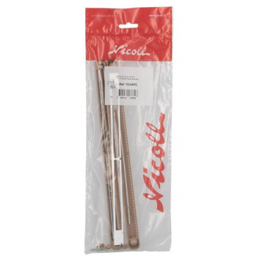 Kit universel entrée d'air autoréglable pour menuiseries couleur Marron bois clair Nicoll | 1EAHFC