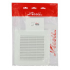 Image du produit : Grille de ventilation spécial façade à visser ou à coller applique - hauteur 213mm - largeur 213mm couleur Blanc Nicoll | 1GAPM1B