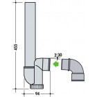 Image du produit : Siphon machine à laver diamètre Ø 40mm - largeur 94mm - longueur 455mm Nicoll | 1YH42C