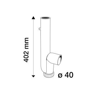 Siphon machine à laver diamètre Ø 40mm Nicoll | 1YH42CB