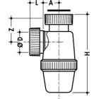 Image du produit : Siphon de lavabo PVC-C diamètre Ø 40mm Nicoll | 1YHECB