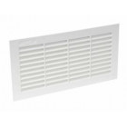 Image du produit : Grille de ventilation pour carrelage avec moustiquaire - hauteur 118mm - longueur 228mm couleur Blanc Nicoll | 218