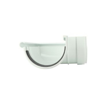 Angle extérieur à joint de gouttière - LG25 couleur Blanc Nicoll | AE25B