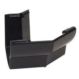 Angle extérieur de gouttière à coller - LG28 couleur Noir Nicoll | AEC285N