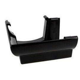 Angle extérieur de gouttière à coller - LG28 couleur Noir Nicoll | AEC28N