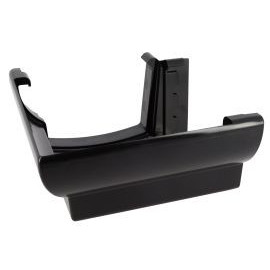 Angle extérieur de gouttière à coller - LG38 couleur Noir Nicoll | AEC38N